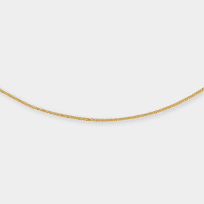 18 K Gold Fox Tail Necklace