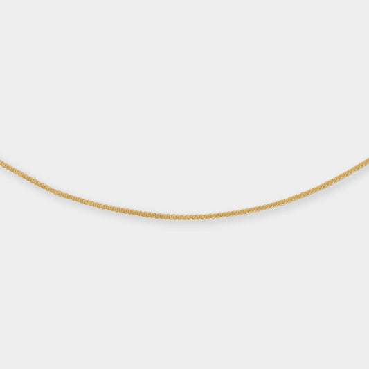 18 K Gold Fox Tail Necklace