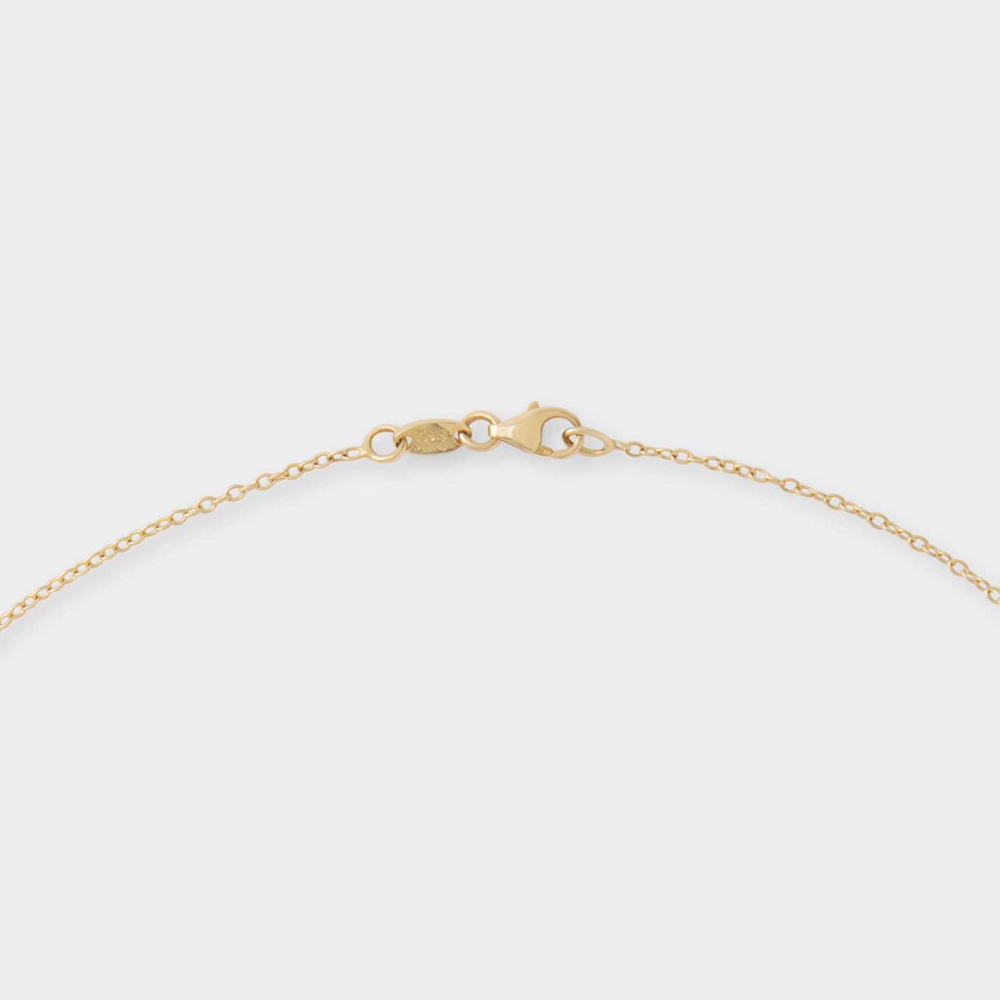 18 K Gold Anchor Chain Necklace & Rectangular Links