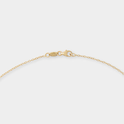 18 K Gold Anchor Chain Necklace & Rectangular Links