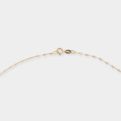 18 K Y Gold Mirror Concave Beat Necklace