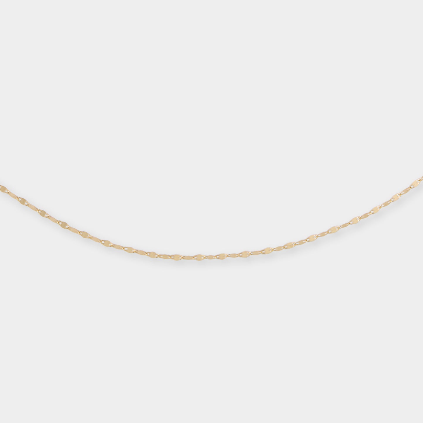 18 K Y Gold Mirror Concave Beat Necklace