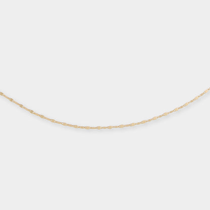18 K Y Gold Mirror Concave Beat Necklace