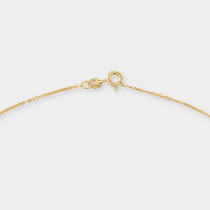 18 K Gold Anchor Necklace