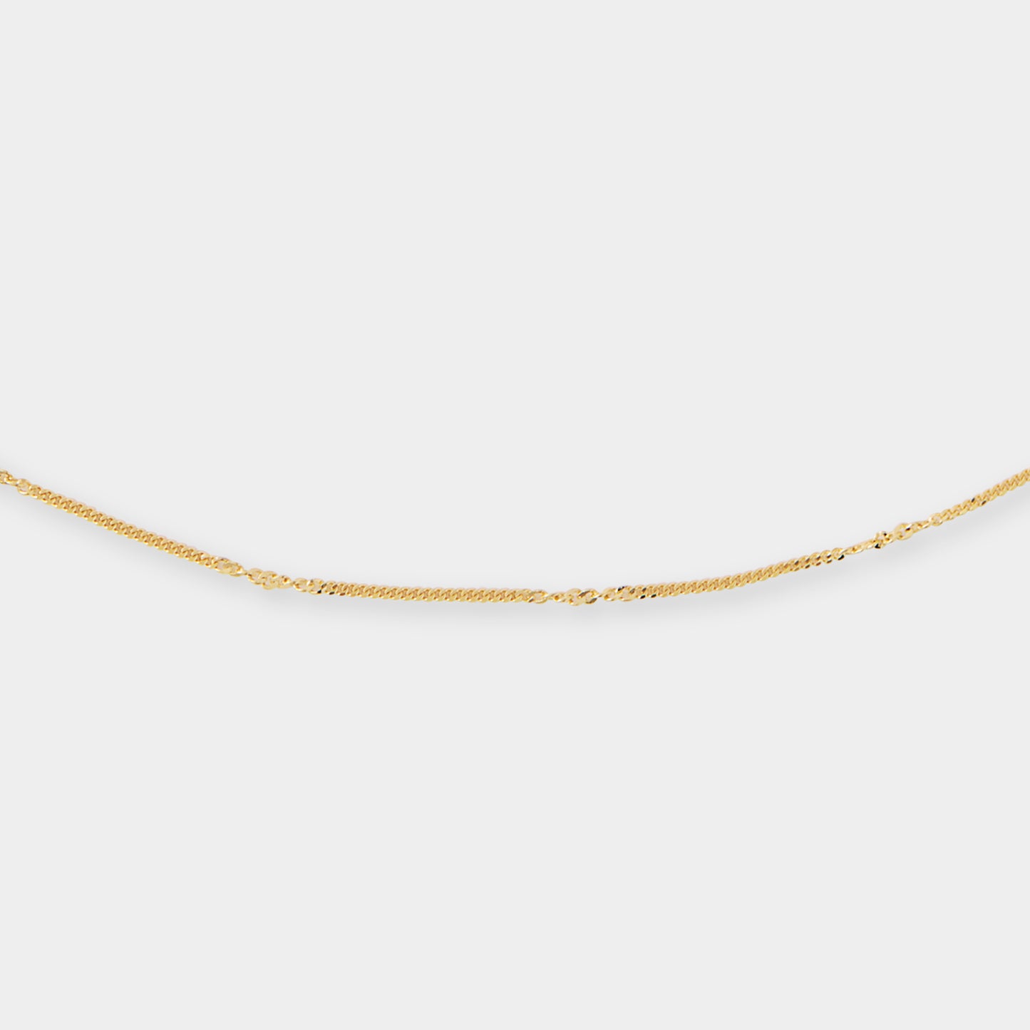 18 K Gold Anchor Necklace