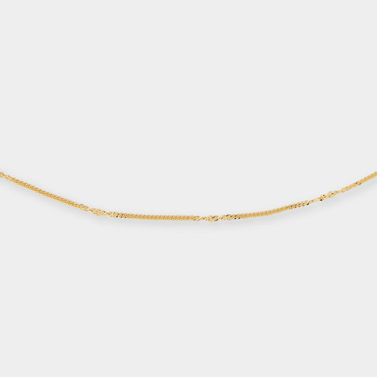 18 K Gold Anchor Necklace
