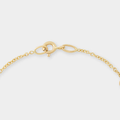 18 K Gold Anchor Chain Bracelet & Infinity