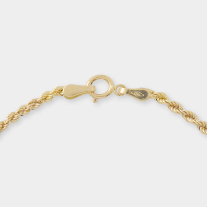 18 K Gold Rope Chain Bracelet