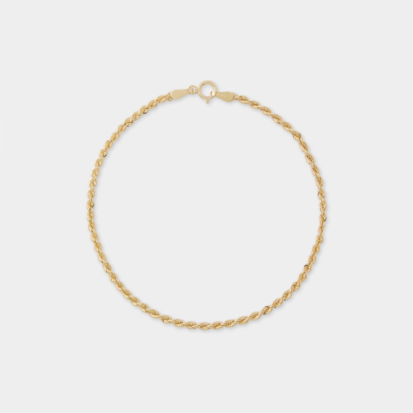 18 K Gold Rope Chain Bracelet
