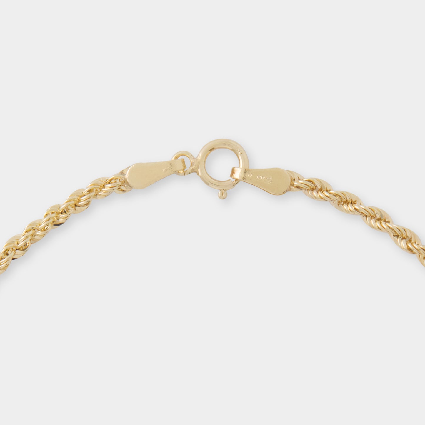 18 K Gold Rope Chain Bracelet