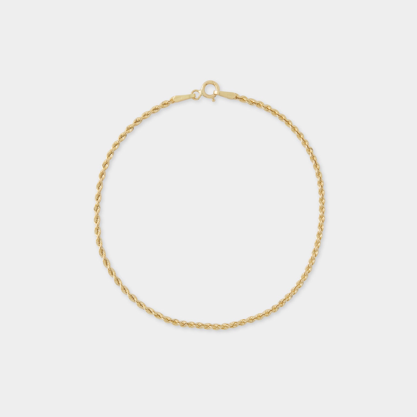 18 K Gold Rope Chain Bracelet