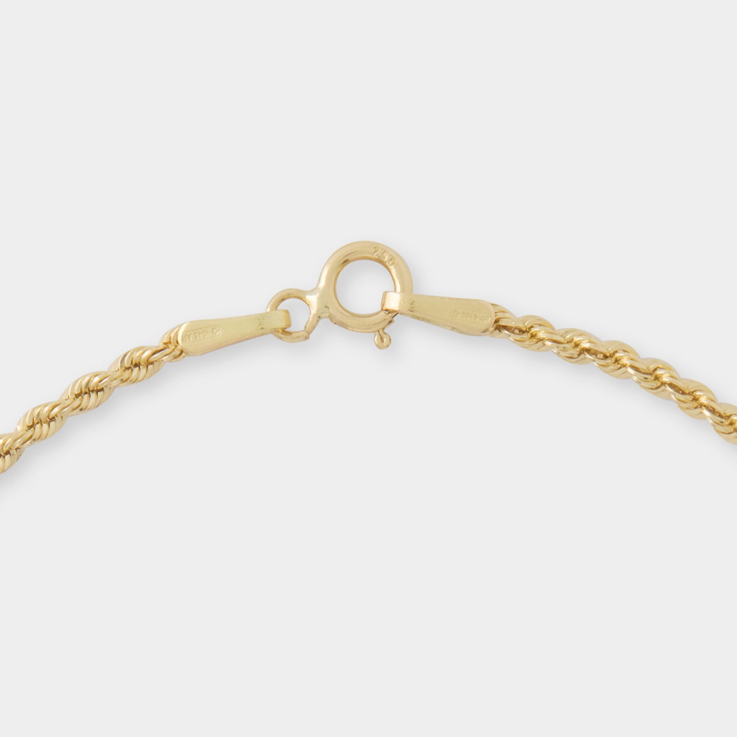 18 K Gold Rope Chain Bracelet