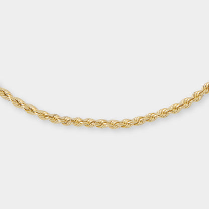 18 K Gold Rope Chain Bracelet