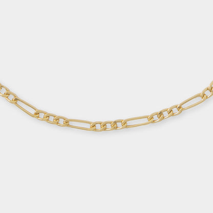 18 K Gold Figaro Link Bracelet