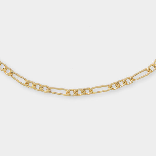 18 K Gold Figaro Link Bracelet