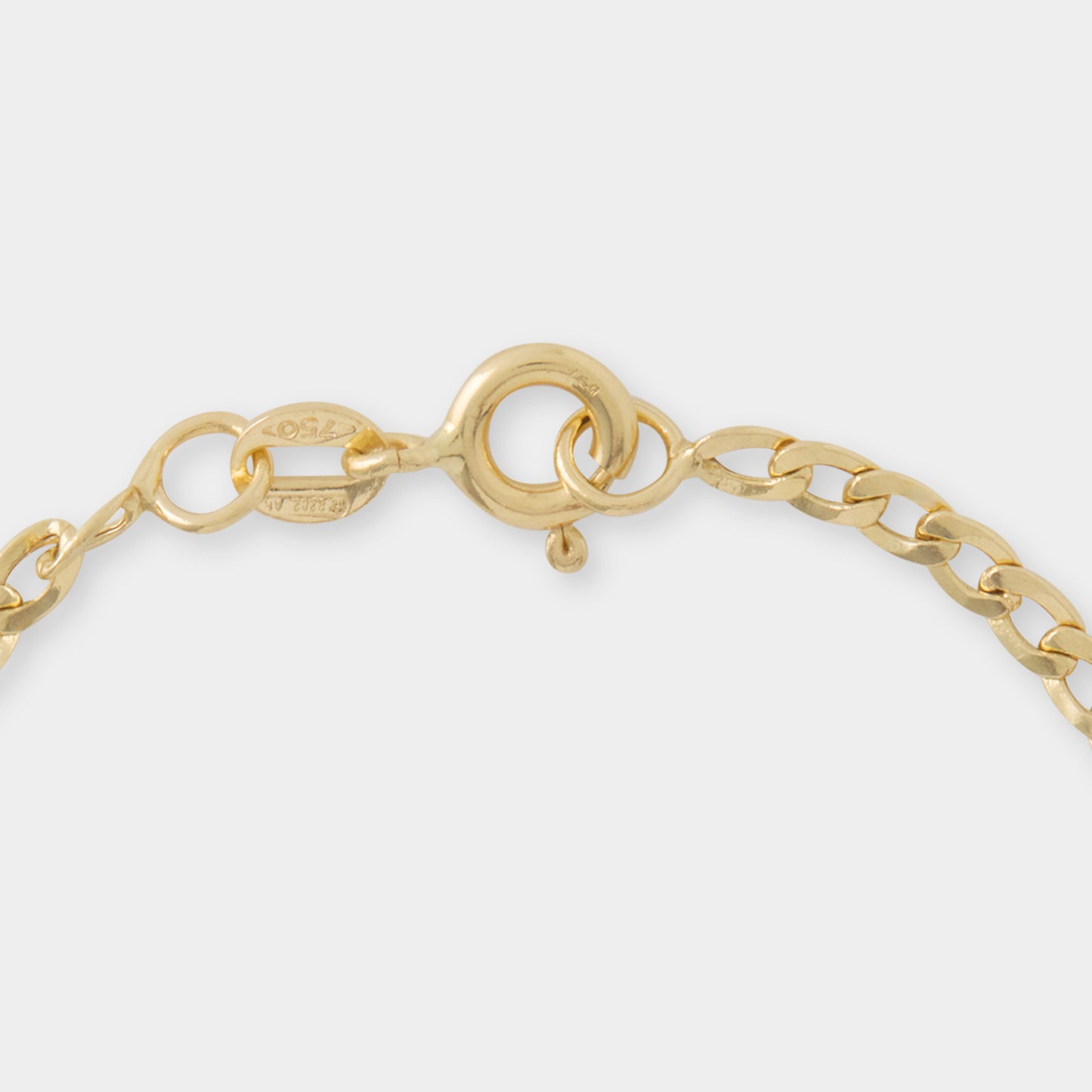 18 K Gold Curb Chain Bracelet