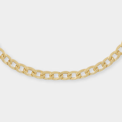 18 K Gold Curb Chain Bracelet