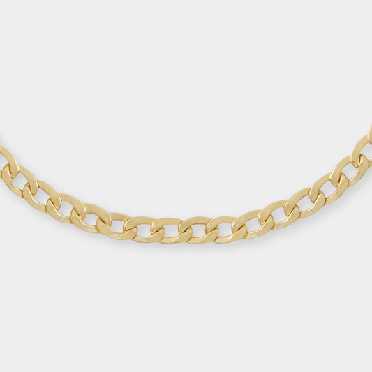 18 K Gold Curb Chain Bracelet