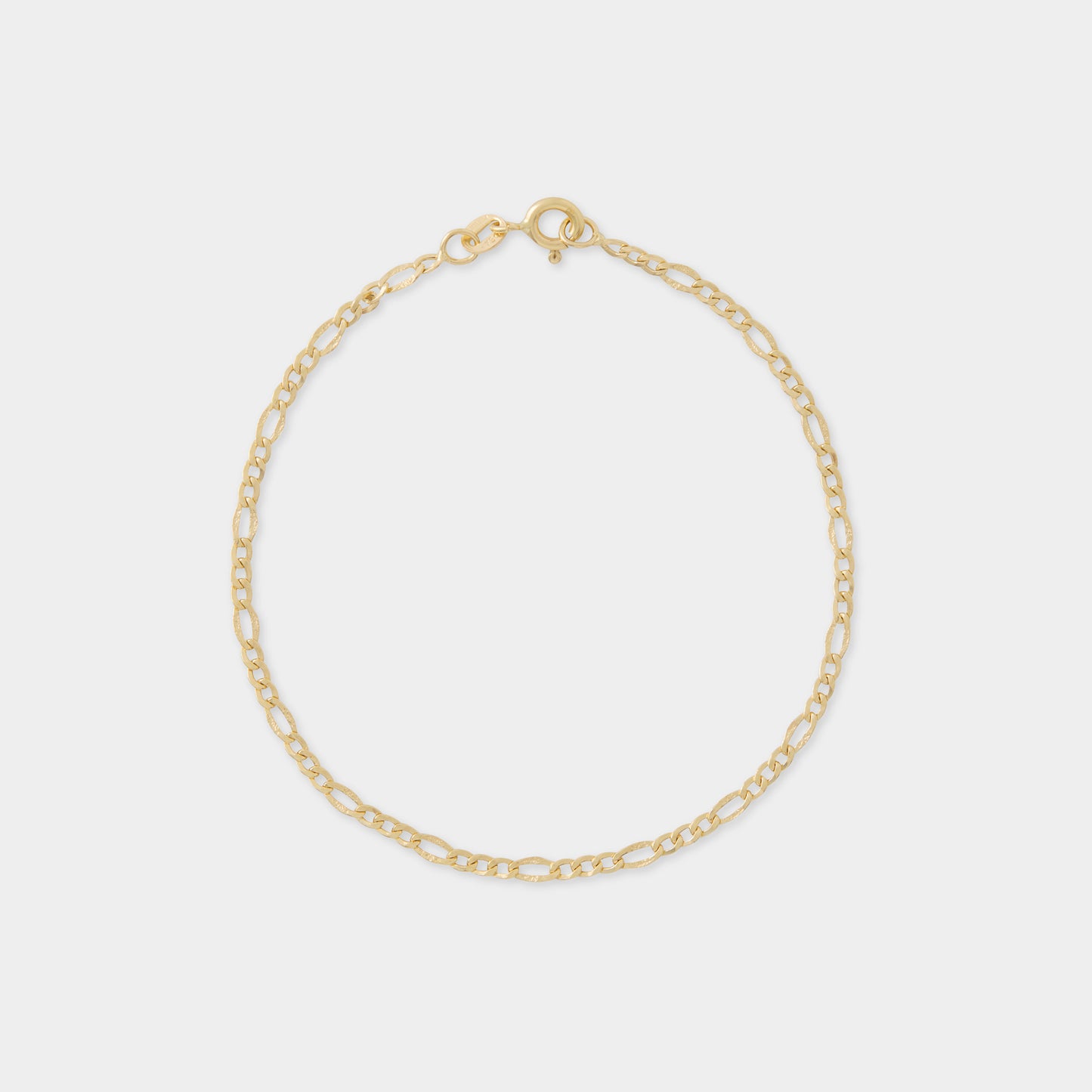 18 K Gold Figaro Link Bracelet