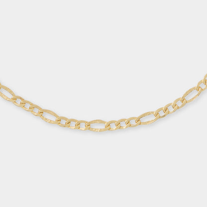 18 K Gold Figaro Link Bracelet