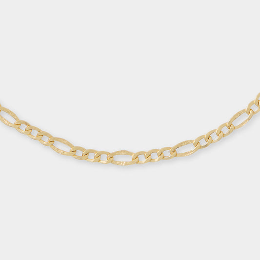 18 K Gold Figaro Link Bracelet