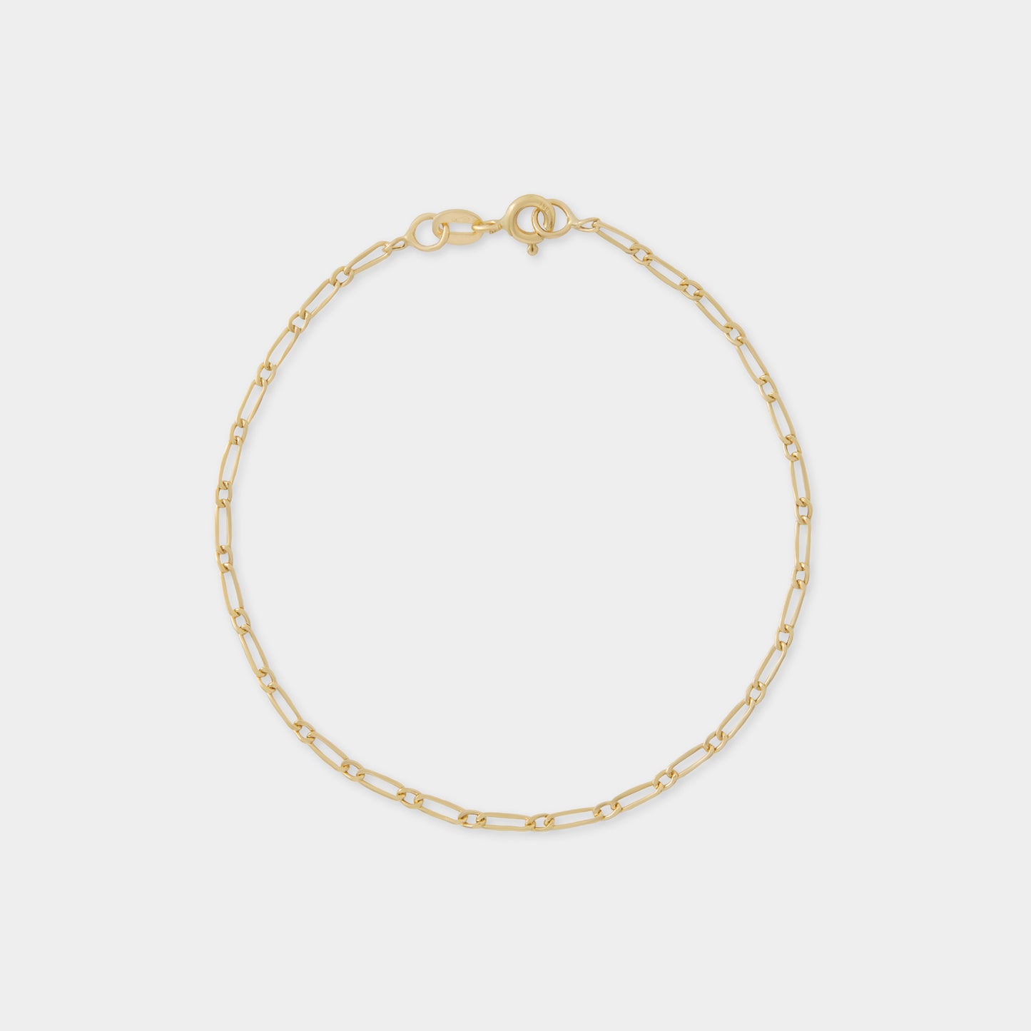 18 K Gold Figaro Link Bracelets