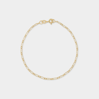 18 K Gold Figaro Link Bracelets