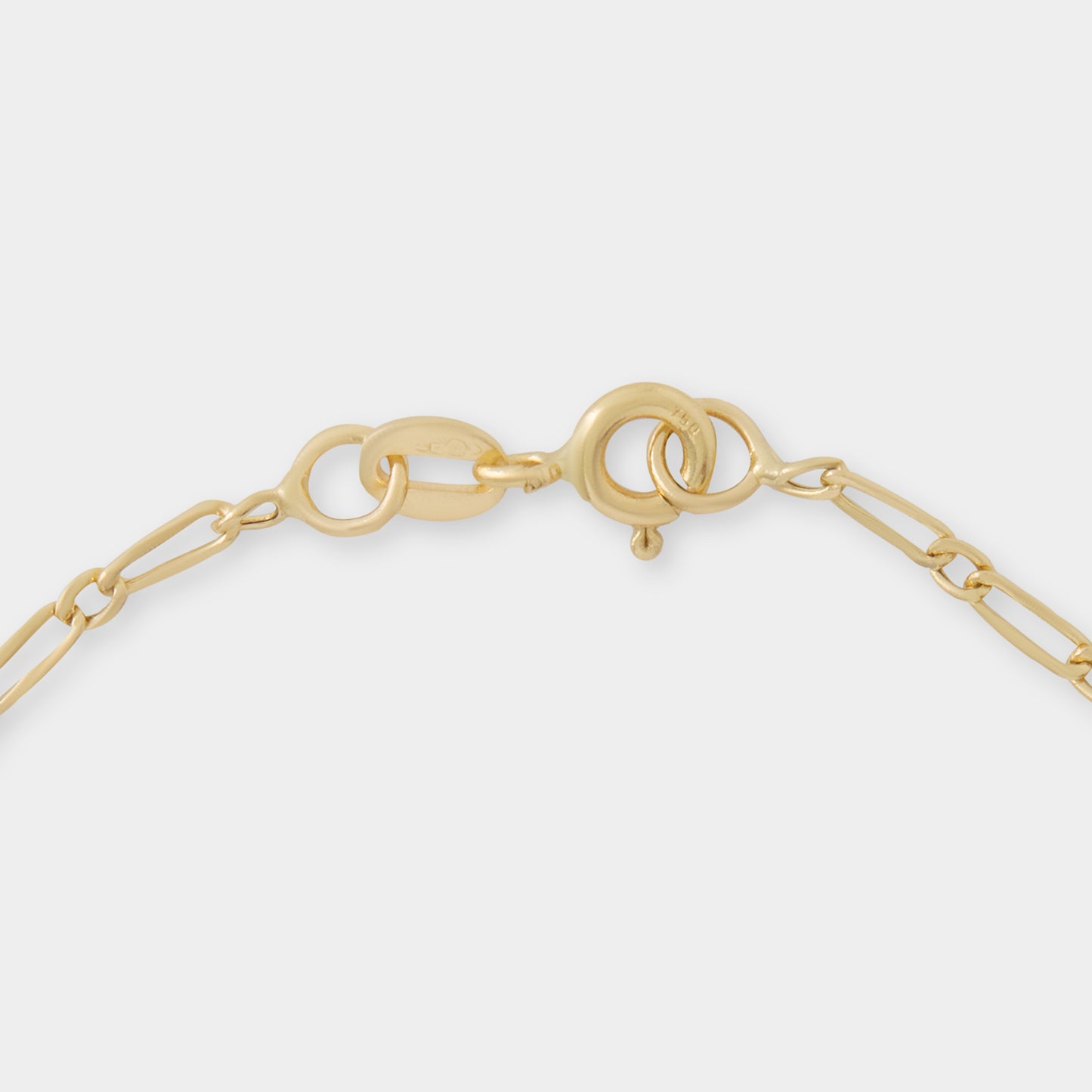 18 K Gold Figaro Link Bracelets
