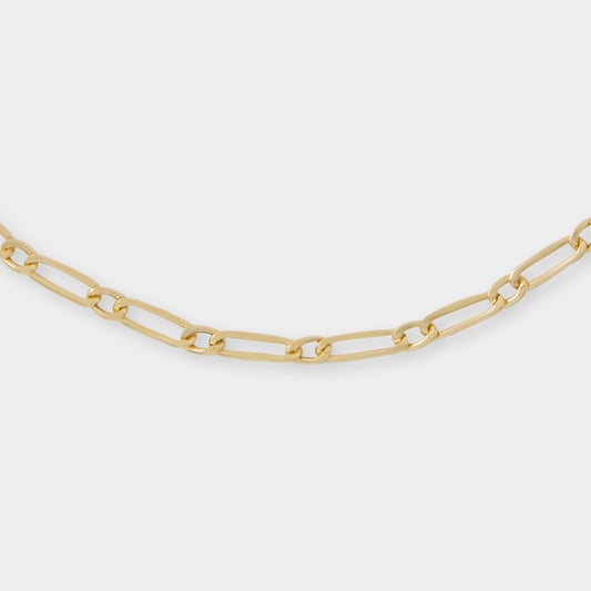 18 K Gold Figaro Link Bracelets