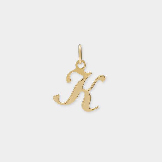 18 K Gold Alphabet Letter K