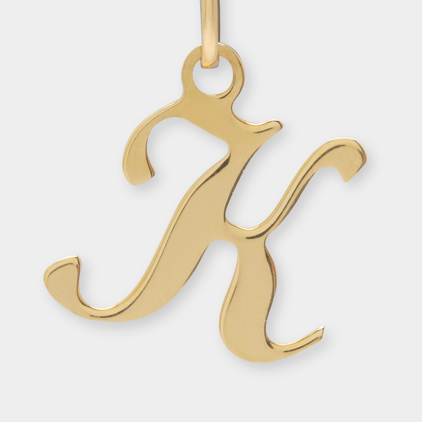 18 K Gold Alphabet Letter K