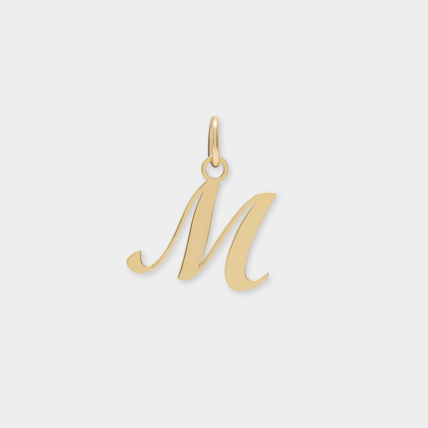 18 K Gold Alphabet Letter M