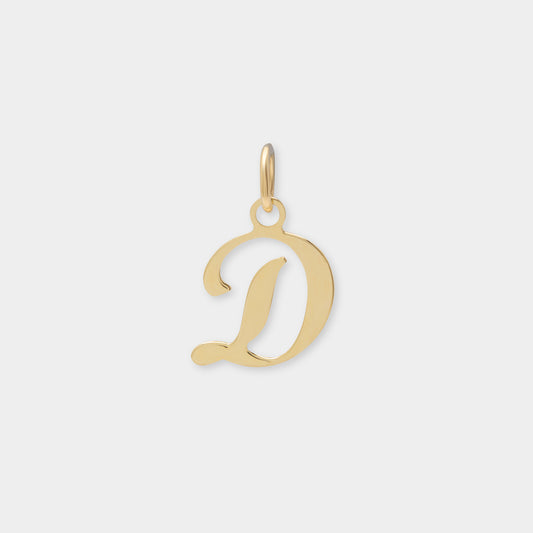 18 K Gold Alphabet Letter D