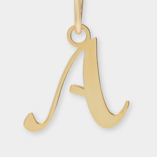 18 K Gold Alphabet Letter A