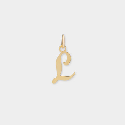 18 K Gold Alphabet Letter L