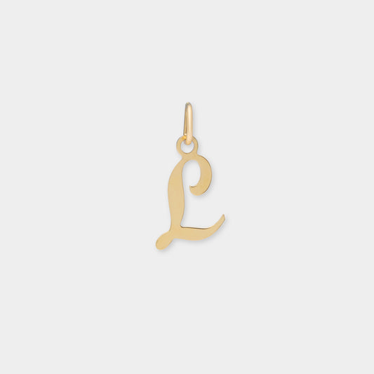 18 K Gold Alphabet Letter L