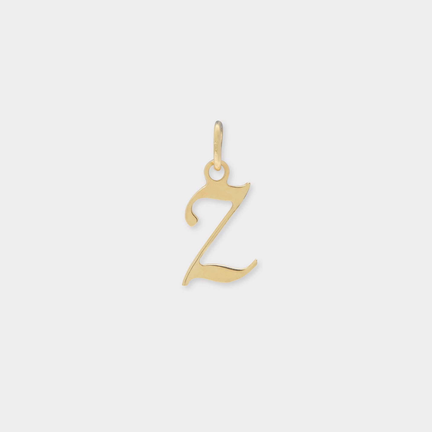 18 K Gold Alphabet Letter Z