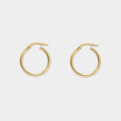 18 K Gold Hoop Earrings