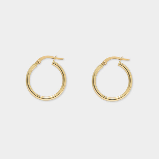 18 K Gold Hoop Earrings