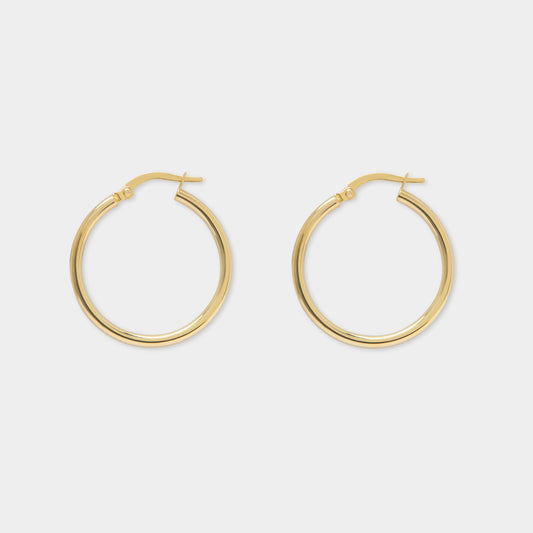 18 K Gold Hoop Earrings