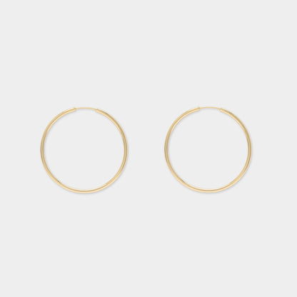 18 K Gold Hoop Earrings