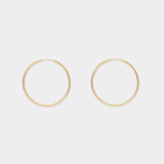 18 K Gold Hoop Earrings