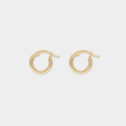 18 K Gold Hoop Earrings
