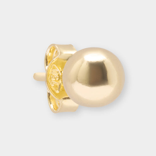 18 K Gold Sphere Stud Earrings